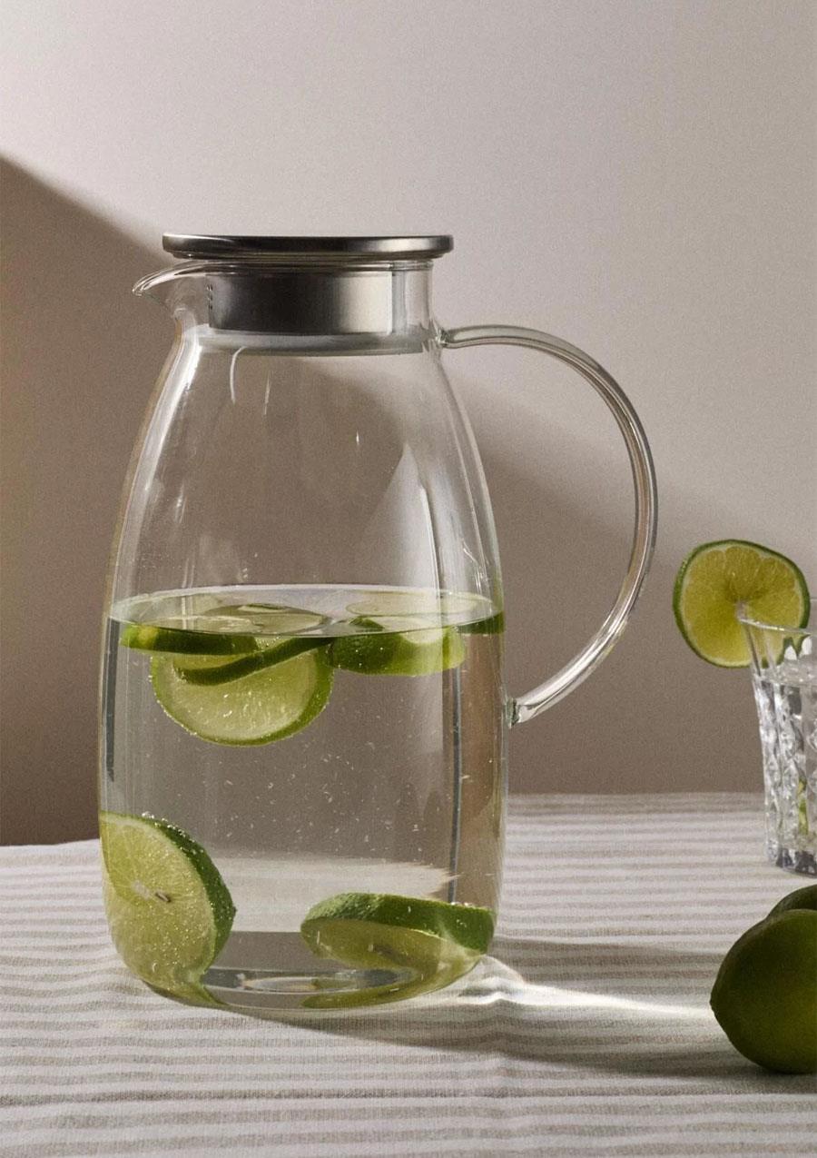 Savio Berrak Cam Filtreli Kapak Borosilikat Sürahi 2250ml