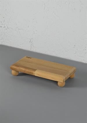 Misket Ayaklı Ahşap Sunumluk - 21x10 CM