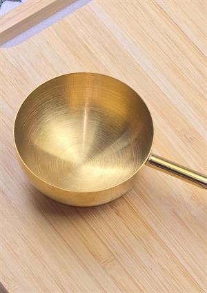 Ahşap Saplı Gold Ölçü Kaşığı - Kahve Ölçüm Kaşığı - 60 ML