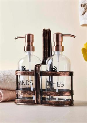 Rame Sıvı Sabunluk Seti - 2x500 ML Yuvarlak