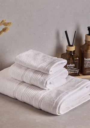 Towy White 100% Pamuk 3lü Banyo Havlusu Seti