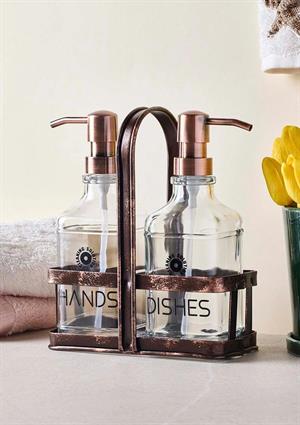 Rame Sıvı Sabunluk Seti - 2x500 ML Kare