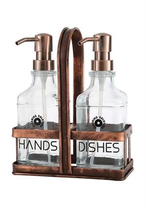 Rame Sıvı Sabunluk Seti - 2x500 ML Kare