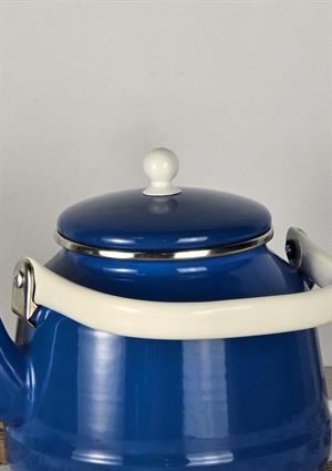 Alev Vintage Demlik - Emaye Çaydanlık, Kettle - 2.5 Litre, Mavi