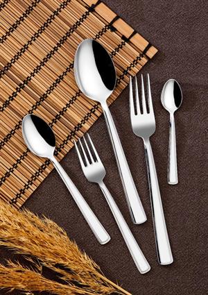 Milas Çatal Kaşık Seti - 30 Parça Çatal Kaşık Takımı - 18/10 Paslanmaz Çelik