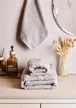 Towy Grey 100% Pamuk 3lü Banyo Havlusu Seti