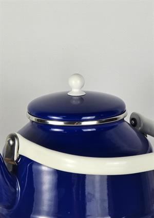 Alev Vintage Demlik - Emaye Çaydanlık, Kettle - 3.5 Litre, Lacivert