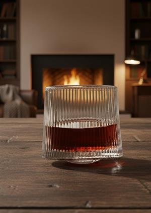 JAPAN Style Dönerli Cam Bardak - 1 Adet, 150 ML