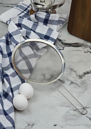 Paslanmaz Mutfak Süzgeç - Sebze Makarna Süzgeci - 18 CM