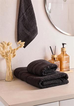 Towy Black 100% Pamuk 3lü Banyo Havlusu Seti