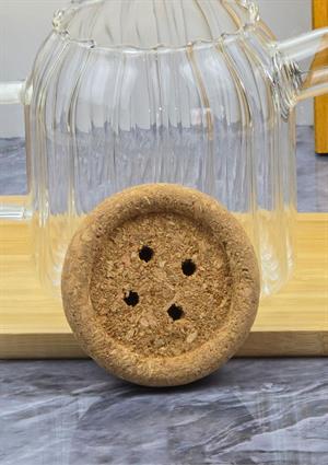 Ecolis Cam Yağdanlık Takımı - Mantar Kapaklı Yağlık Takımı - 2x750 ML