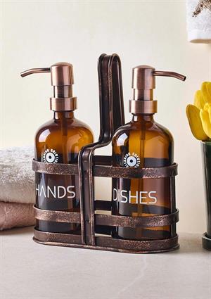 Rame Amber Sıvı Sabunluk Seti - 2x500 ML
