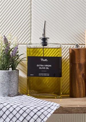 Cam Yağdanlık - Sosluk, Sirkelik, Yağlık - Gümüş Başlık - 500 ML