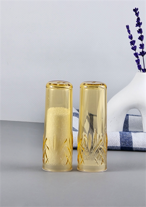 Akrilik Tuzluk Biberlik Seti - 2li Tuzluk Takımı - Düşmeye Dayanıklı - 2x50 ML