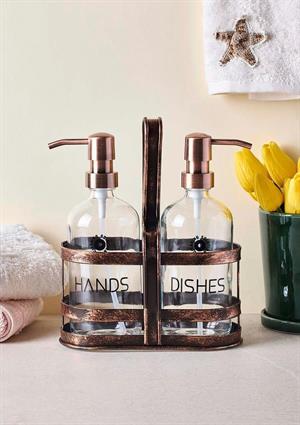 Rame Sıvı Sabunluk Seti - 2x500 ML Yuvarlak