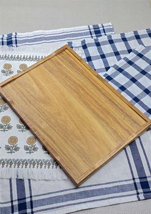 Akasya Tepsi - Dikdörtgen Çay Tepsisi - 41x29 CM 