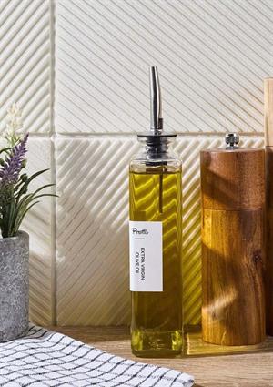 Cam Yağdanlık - Sosluk, Sirkelik, Yağlık - Gümüş Başlık - 350 ML