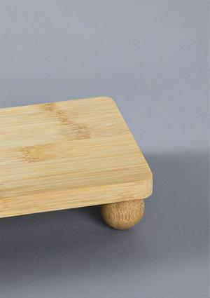 Misket Ayaklı Ahşap Sunumluk - 21x12 CM