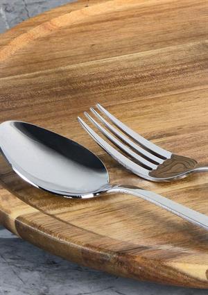 Milas Çatal Kaşık Seti - 30 Parça Çatal Kaşık Takımı - 18/10 Paslanmaz Çelik