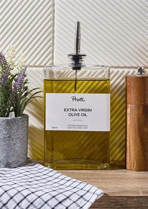 Cam Yağdanlık - Sosluk, Sirkelik, Yağlık - Gümüş Başlık - 500 ML