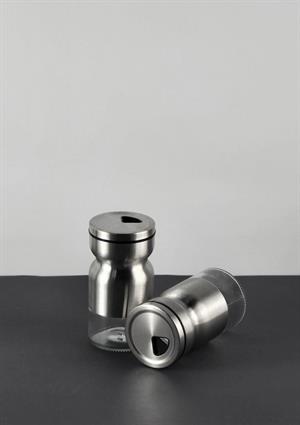 Paslanmaz Çelik Korumalı Tuzluk Seti - Stantlı 2li Tuzluk Takımı - 125 ML