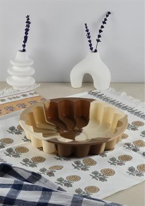 Silikon Kek Kalıbı - Papatya Desenli Kalıp - Isıya Dayanıklı, 1 Litre