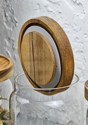 Akasya 3lü Kavanoz Seti - Cam Kavanoz Takımı - 3x600 ML