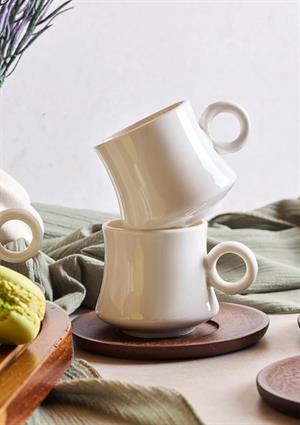 Dark Porselen Kahve Fincanı Seti - 90 ML, 6 Kişilik