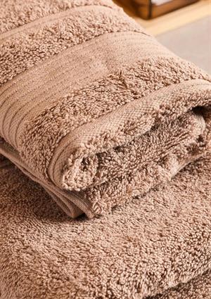 Towy Beige 100% Pamuk 3lü Banyo Havlusu Seti