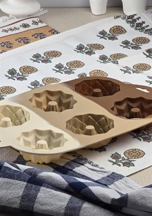 Silikon Kek Kalıbı - Origami 6lı Kurabiye Kalıbı - Isıya Dayanıklı