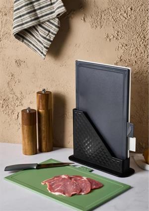 Forest 4 Parça Standlı Kesme Tahtası Set