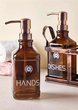 Rame Amber Sıvı Sabunuk Seti - 2x500 ML Kare