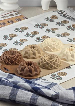 Silikon Kek Kalıbı - Origami 6lı Kurabiye Kalıbı - Isıya Dayanıklı