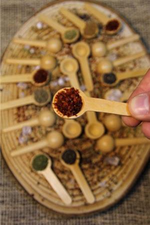 Hometarz Baharat Reçel Ölçü Kaşığı Ahşap Mini Kaşık 