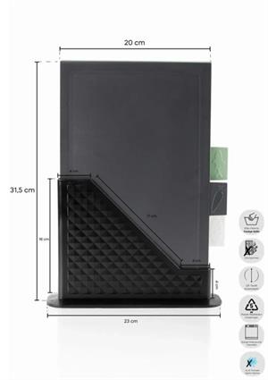 Forest 4 Parça Standlı Kesme Tahtası Set