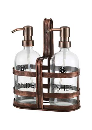 Rame Sıvı Sabunluk Seti - 2x500 ML Yuvarlak