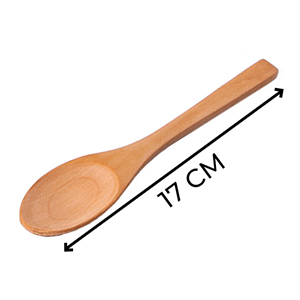 Hometarz 6 lı Bambu Kaşık Salça Kaşığı Bambu Kaşık Set 17 cm