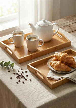 Bambu Tepsi Takımı - 2 Parça