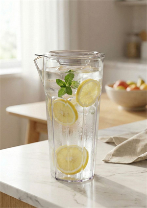 Başucu Kristal Sürahi Kulpsuz - 1.2 Litre