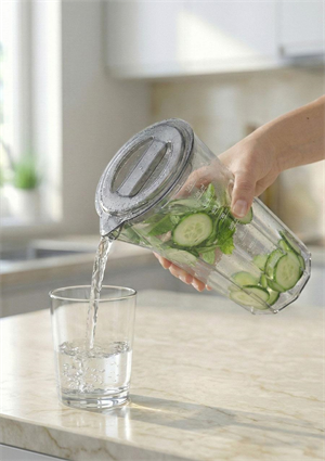 Başucu Kristal Sürahi Kulpsuz - 1.2 Litre