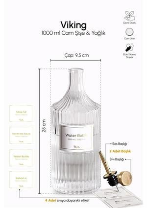 Viking Cam Yağlık - Çift Kapaklı, Gümüş, 1 Litre