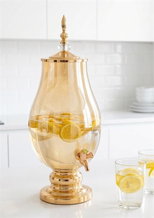 Cam Sebil - Yağlık, Şerbetlik, Sürahi - 6 Litre, 50 CM-6