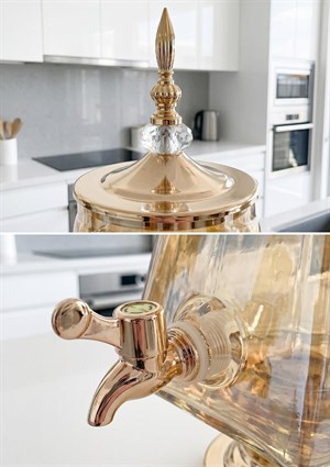 Cam Sebil - Yağlık, Şerbetlik, Sürahi - 6 Litre, 50 CM-3