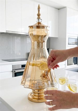 Cam Sebil - Yağlık, Şerbetlik, Sürahi - 6 Litre, 50 CM-3