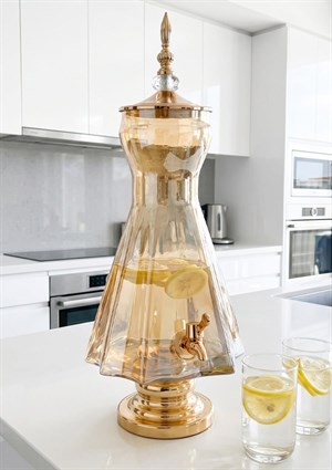 Cam Sebil - Yağlık, Şerbetlik, Sürahi - 6 Litre, 50 CM-3