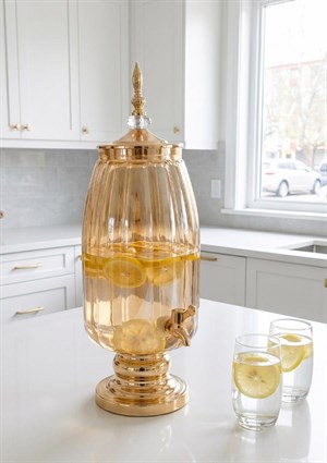 Cam Sebil - Yağlık, Şerbetlik, Sürahi - 6 Litre, 50 CM-4
