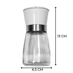 Cam Tuz Baharat Değirmeni Öğütücü Tuzluk Baharatlık