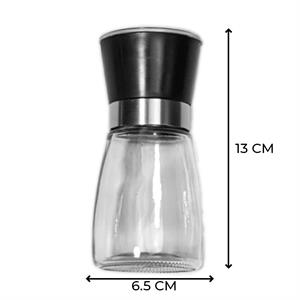 Cam Tuz Baharat Değirmeni Öğütücü Tuzluk Baharatlık