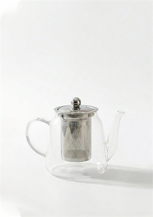 Corbeen Borosilikat Cam Demlik - 1 Litre, Düz