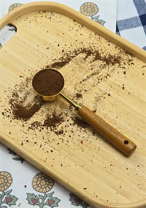 Ahşap Saplı Gold Ölçü Kaşığı - Kahve Ölçüm Kaşığı - 30 ML